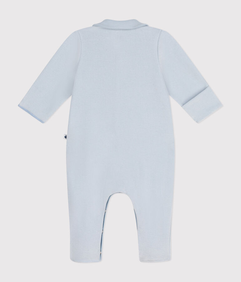 Pyjama en velours b&eacute;b&eacute; bleu GOMME