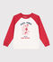 Sweatshirt enfant en coton imprimé rouge MARSHMALLOW/ SPI