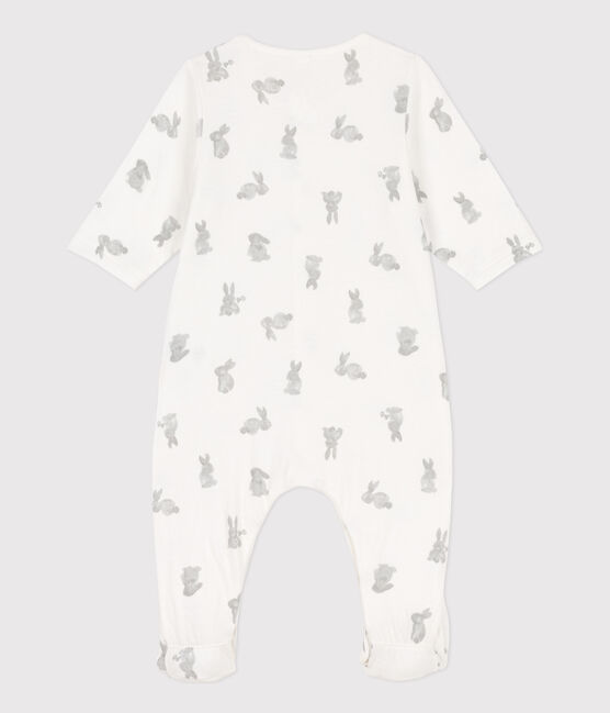 Dors-bien lapins en tubique blanc MARSHMALLOW/gris GRIS