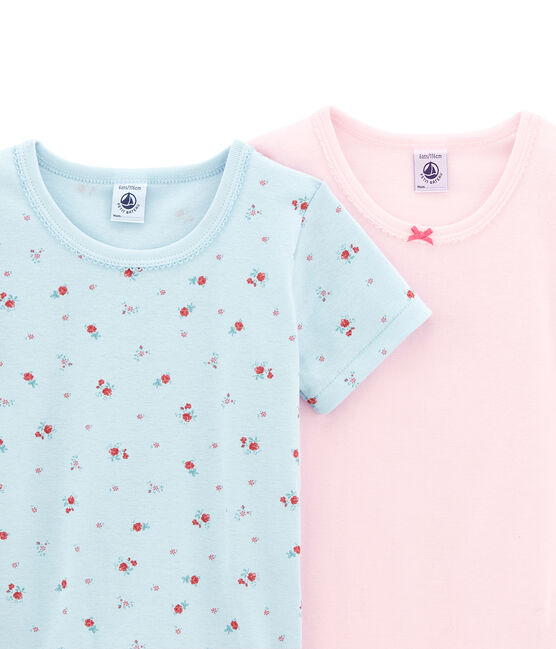 Duo de tee-shirts manches courtes petite fille variante 1