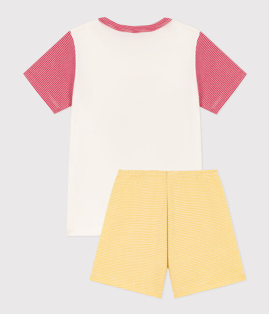Pyjacourt Petit Bateau X Snoopy en coton enfant blanc MARSHMALLOW/blanc MULTICO