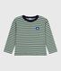 Tee-shirt enfant manches longues en coton rayé