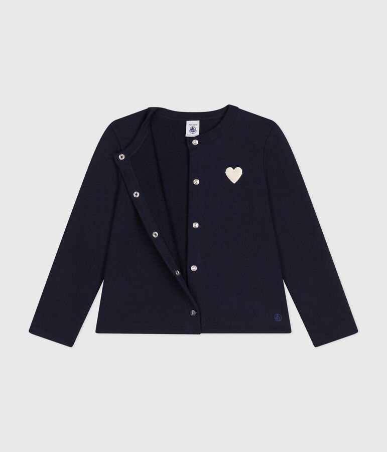 Cardigan en molleton enfant fille bleu SMOKING