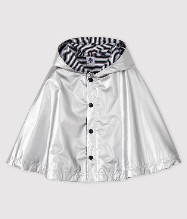 Cape b&eacute;b&eacute; fille/gar&ccedil;on d&eacute;perlante gris