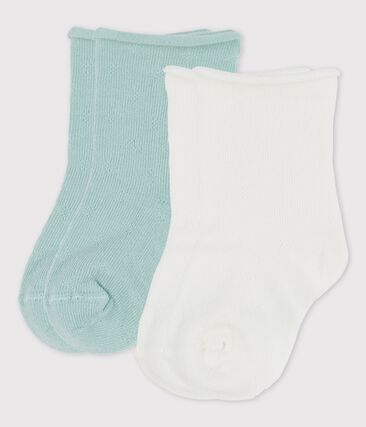 PETIT BATEAU - Lot de 2 paires chaussettes ajourés bébé