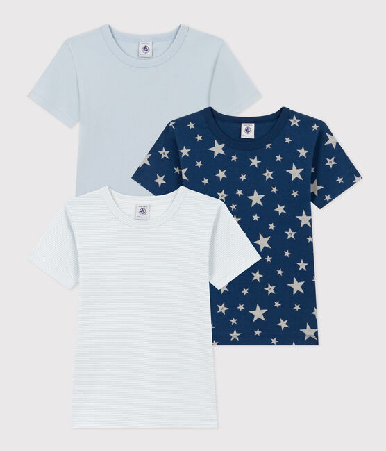Lot de 3 tee shirts manches courtes étoile en coton petit garçon variante 1