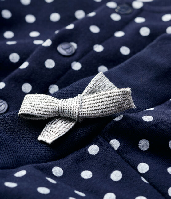 Ensemble jogging molleton bébé. bleu SMOKING/blanc MARSHMALLOW