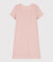 Chemise de nuit unie en coton ajouré petite fille rose SALINE