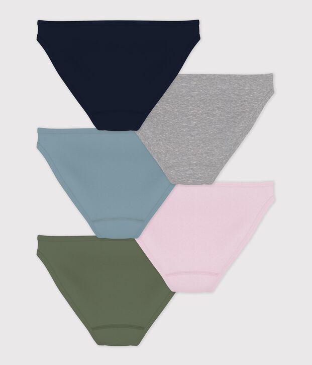 Lot de culottes femme en coton multicouleur