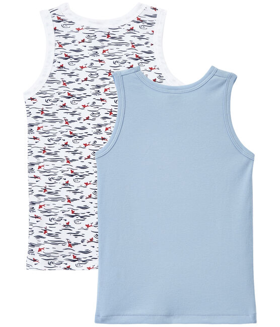 Lot de 2 débardeurs garçon blanc LOT