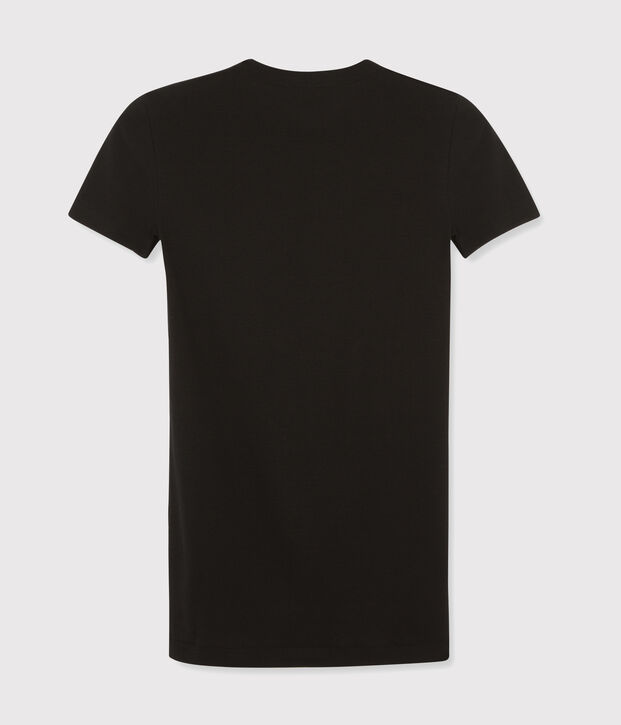 Tee-shirt L'ICONIQUE col rond en coton Femme noir