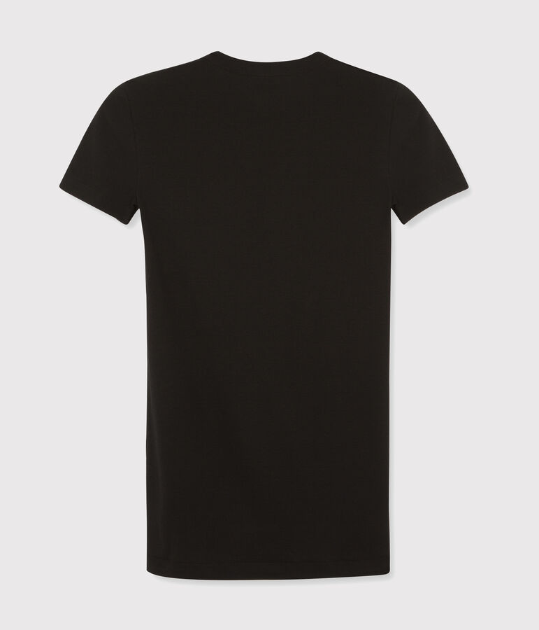 Tee-shirt L'ICONIQUE col rond en coton Femme noir NOIR