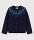 Cardigan laine et coton enfant fille