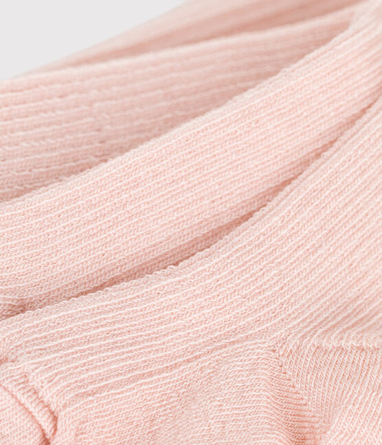Collant en laine bébé rose SALINE