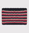 Snood enfant garçon-fille bleu SMOKING/blanc MULTICO