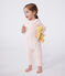 Pyjama bébé en coton sans pieds avec col claudine rose FLEUR