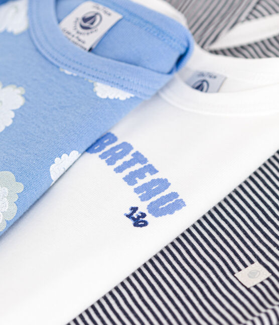 Lot de 3 bodies bébé manches courtes en coton variante 2