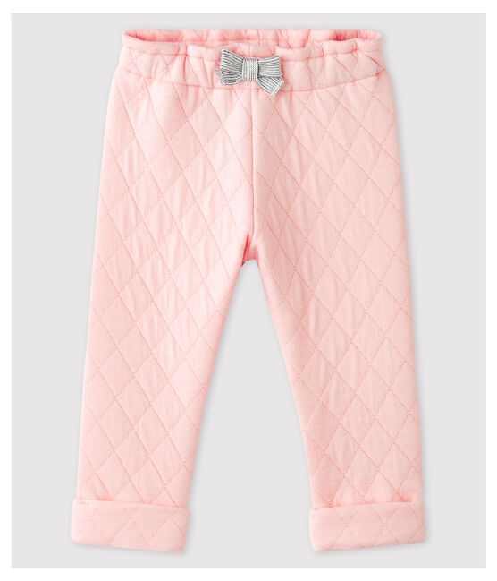 Pantalon en tubique matelassé bébé fille rose MINOIS