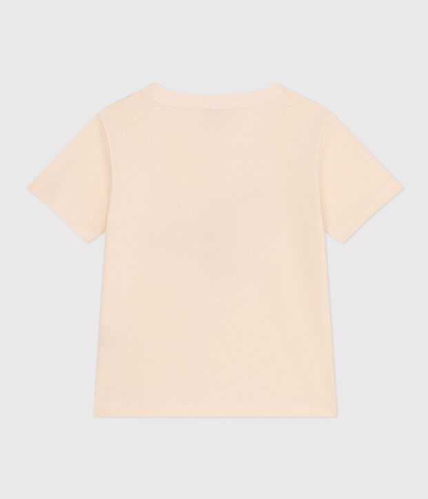 Tee-shirt imprim&eacute; en jersey l&eacute;ger enfant gar&ccedil;on &eacute;cru/multicouleur