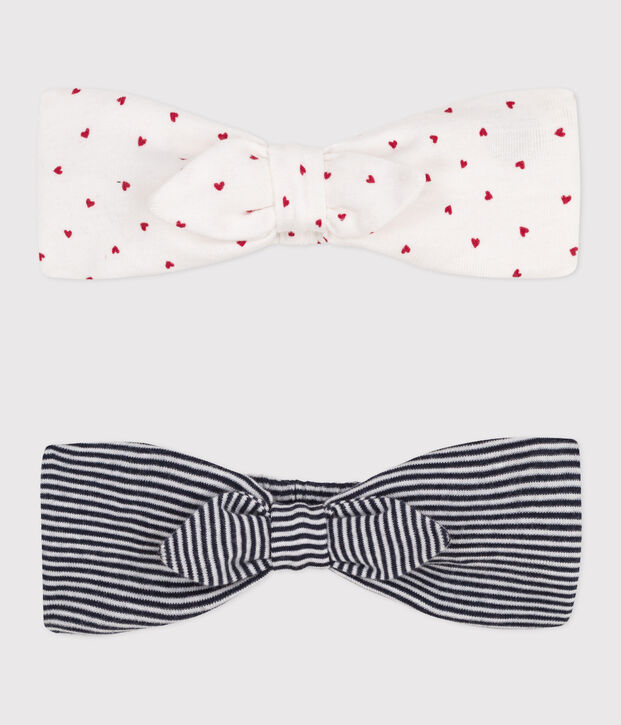 LOT DE 2 BANDEAUX EN COTON ICONIQUES BEBE multicouleur