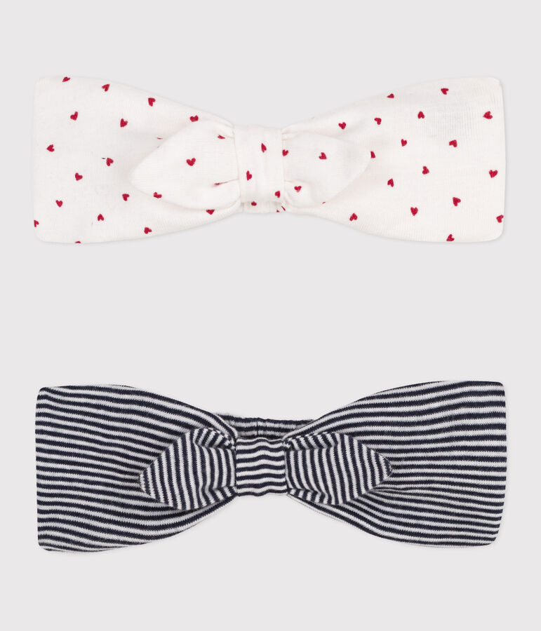 LOT DE 2 BANDEAUX EN COTON ICONIQUES BEBE multicouleur