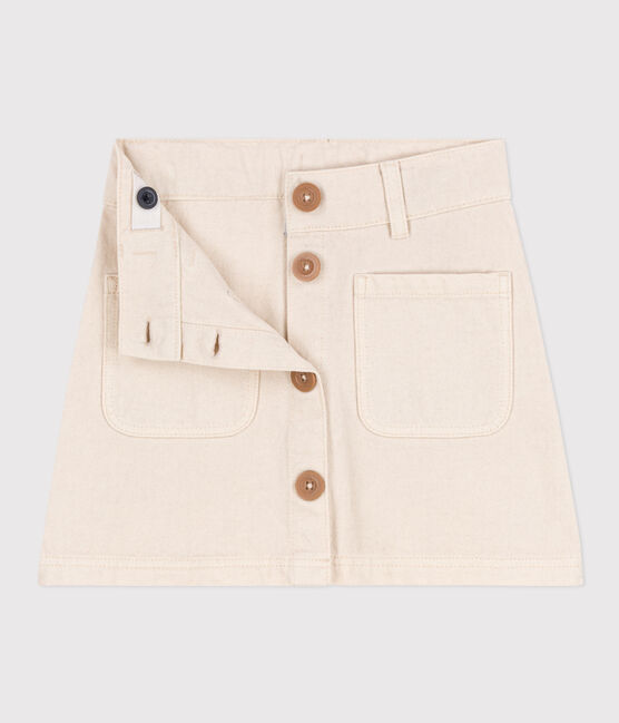 Jupe en denim enfant fille écru AVALANCHE