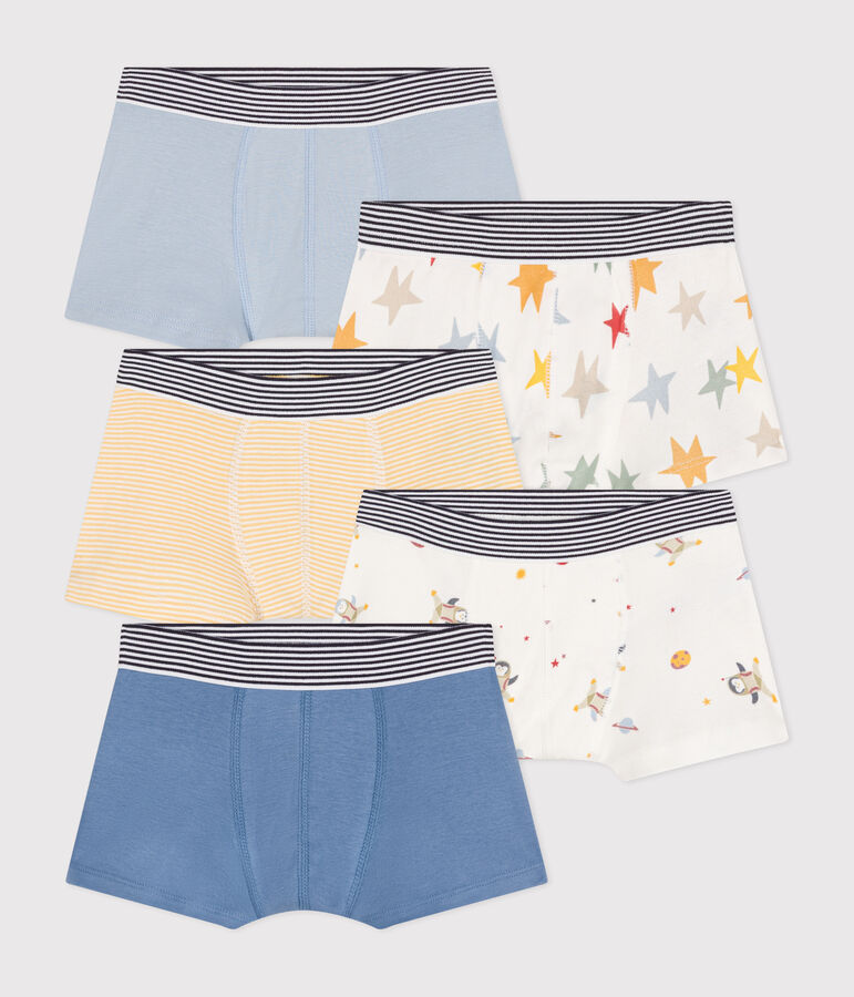 Lot de 5 boxers espace en coton enfant variante 1