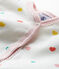 Dors bien sans pieds bébé fille en côte blanc MARSHMALLOW/ MULTICO CN
