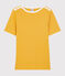 T-shirt en coton Femme jaune BOUDOR