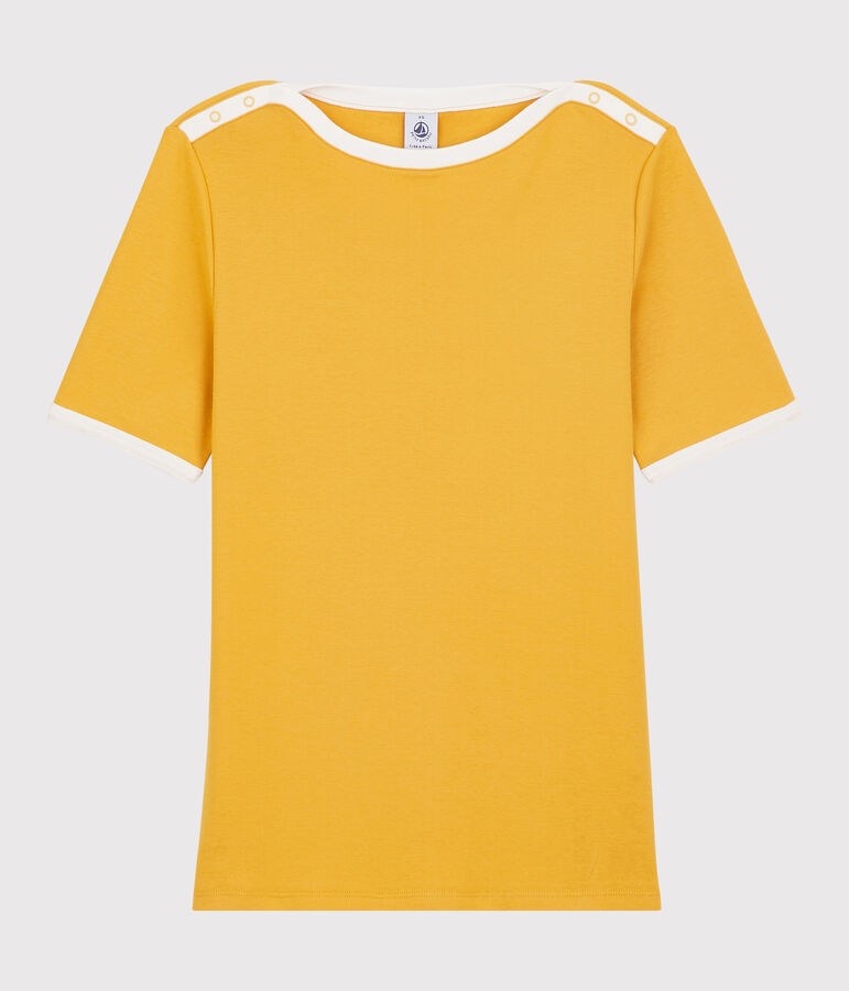 T-shirt en coton Femme jaune