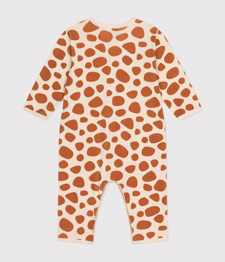 Pyjama sans pied girafe en coton b&eacute;b&eacute; blanc AVALANCHE/ ECUREUIL