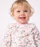 Robe bébé en coton manches longues imprimée fleurs MILK/ MULTICO