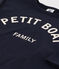 Tee-shirt manches longues bébé en coton bleu SMOKING