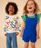 Tee-shirt rayé en jersey léger enfant fille PRADO/ AVALANCHE