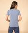 Tee-shirt L'ICONIQUE col rond en coton Femme bleu AZUL