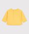 Sweatshirt b&eacute;b&eacute; en coton imprim&eacute; animalier jaune