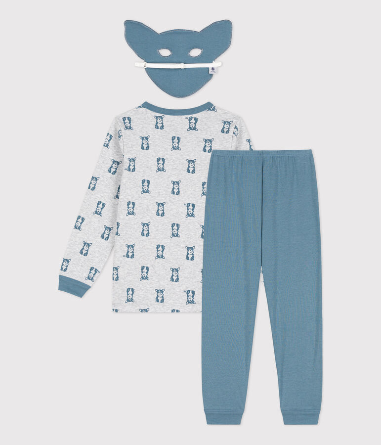 Pyjama chien avec masque en coton enfant gris POUSSIERE/ ROVER