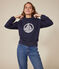 Sweatshirt en molleton femme bleu SMOKING