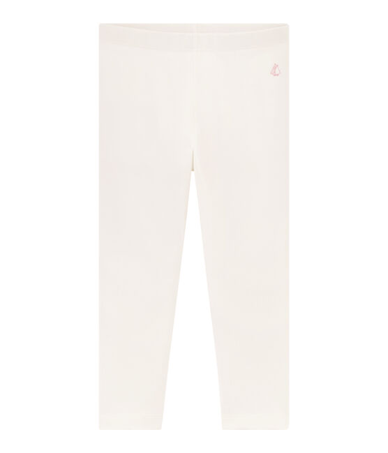 Legging court enfant fille blanc MARSHMALLOW