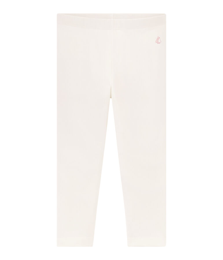 Legging court enfant fille blanc