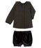 Ensemble 2 pièces bébé fille noir NOIR/blanc MULTICO