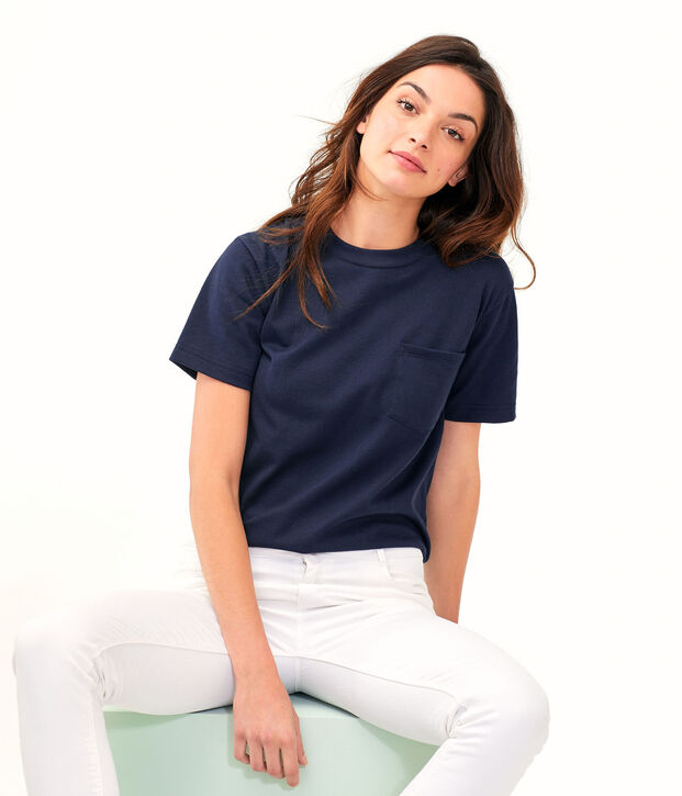 Tee shirt unisexe bleu