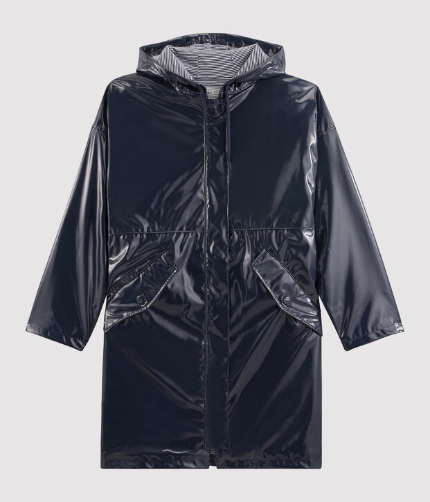 Parka oversize femme bleu