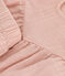 Ensemble blouse et short en gaze de coton bébé rose SALINE