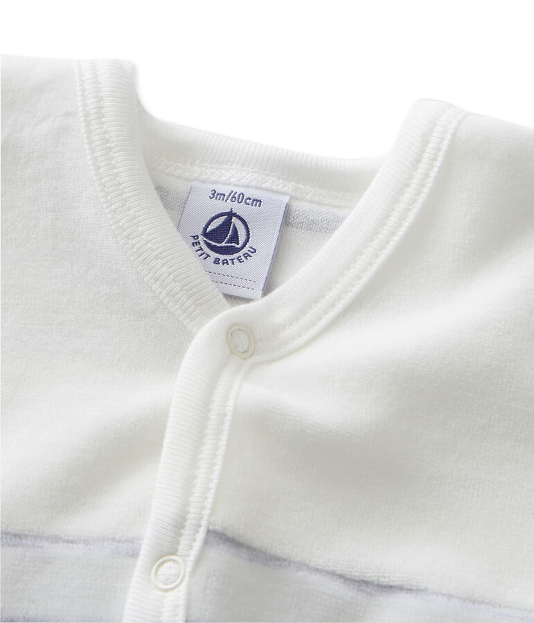 Dors bien b&eacute;b&eacute; ray&eacute; blanc/gris