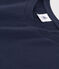 Tee-shirt LE DROIT col rond en coton Femme bleu SMOKING