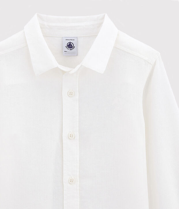 Chemise enfant gar&ccedil;on blanc