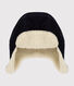Chapka en velours et en sherpa enfant