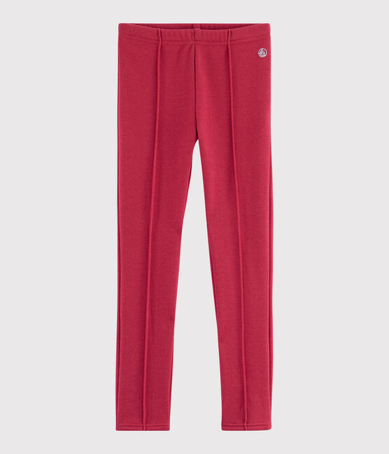 Jegging en molleton enfant fille rose POPPY