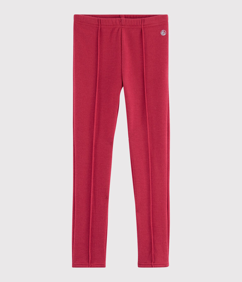 Jegging en molleton enfant fille rose